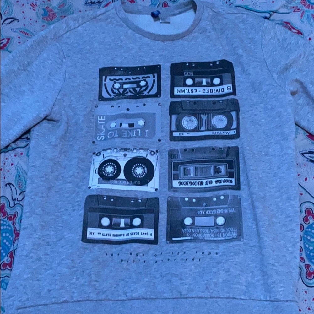 Grey Divided Crewneck